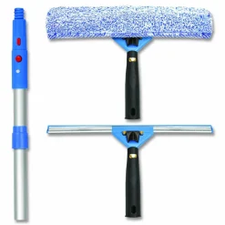 Gritt Commercial Pro Window Washing Kit with Squeegee, Washer and 6 ft Telescopic Pole, 14