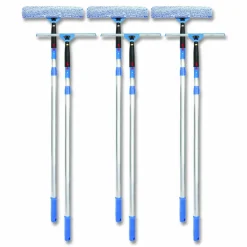 Gritt Commercial Pro Window Washing Kit with Squeegee, Washer and 6 ft Telescopic Pole, 14