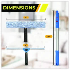 Gritt Commercial Pro Window Washing Kit with Squeegee, Washer and 20