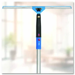 Gritt Commercial Pro Window Washing Kit with Squeegee, Washer and 6 ft Telescopic Pole, 18