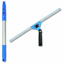 Gritt Commercial Pro Window Washing Kit with Squeegee, Washer and 6 ft Telescopic Pole, 18