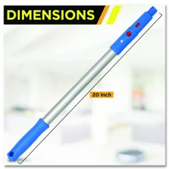 Gritt Commercial Pro Window Washing Kit with Squeegee, Washer and 6 ft Telescopic Pole, 18