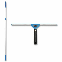 Gritt Commercial Pro Window Washing Kit with Swivel Squeegee and 6 ft Telescopic Pole, 18