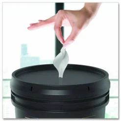 Gritt Commercial Surface Care Wipes, 1-Ply, 6 x 8, Fresh Scent, White, 800/Bucket, 4 Buckets/Carton
