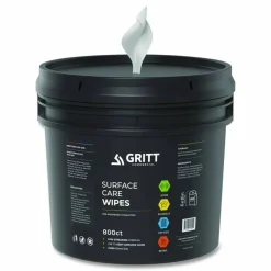 Gritt Commercial Surface Care Wipes, 1-Ply, 6 x 8, Fresh Scent, White, 800/Bucket, 4 Buckets/Carton