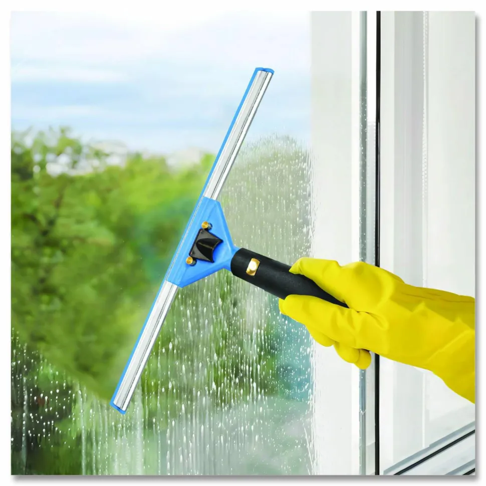 Gritt Commercial Swivel Window Squeegee with Quick Release, 18" Wide Blade