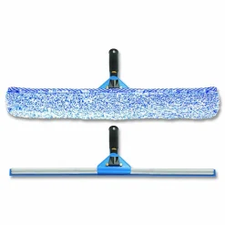 Gritt Commercial Swivel Window Washing Kit with Squeegee and Washer, 18" Wide