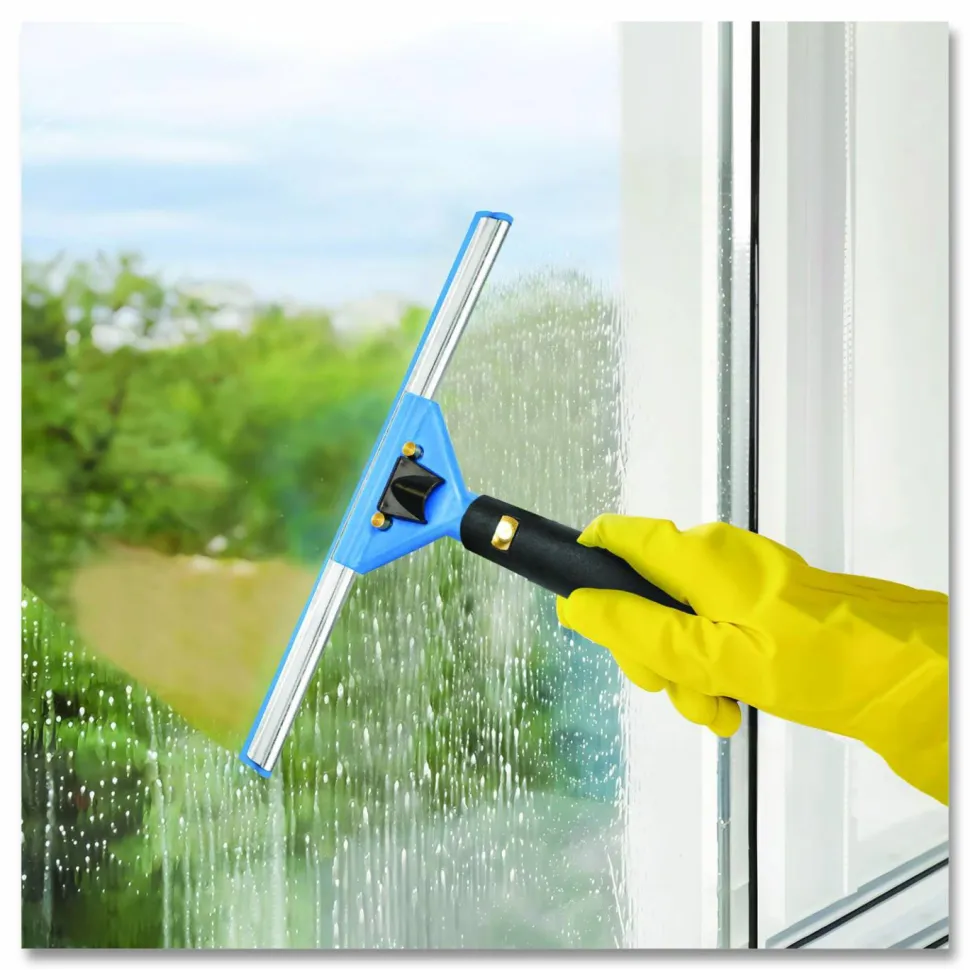 Gritt Commercial Swivel Window Squeegee with Quick Release, 14" Wide Blade, 12/Carton