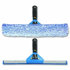Gritt Commercial Swivel Window Washing Kit with Squeegee and Washer, 14