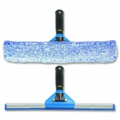 Gritt Commercial Swivel Window Washing Kit with Squeegee and Washer, 14