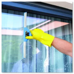 Gritt Commercial Swivel Window Squeegee with Quick Release, 14" Wide Blade, 2/Pack