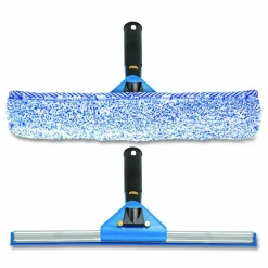 Gritt Commercial Swivel Window Washing Kit with Squeegee and Washer, 14
