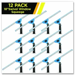 Gritt Commercial Swivel Window Squeegee with Quick Release, 18