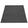 Guardian EcoGuard Diamond Floor Mats, Rectangular, Charcoal Gray Carpeted Surface, 24" x 36"