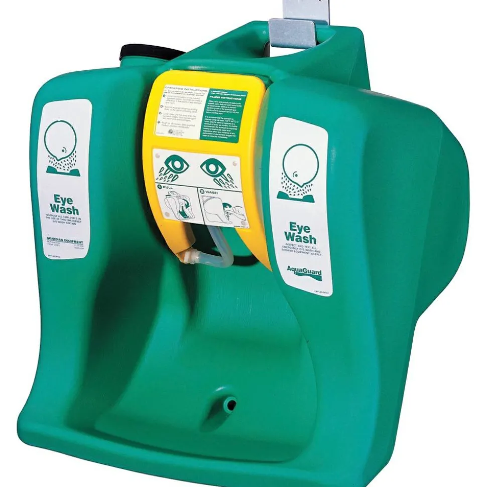 Guardian Equipment R3 Safety Self Contained Gravity Flow Eyewash Unit, 16 Gallon, Green