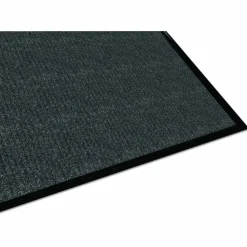 Guardian Golden Series Dual Rib Indoor Wiper Mats, Rectangular, Charcoal Gray Carpeted Surface, 36" x 60"