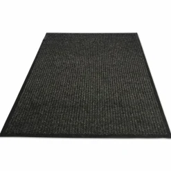 Guardian Golden Series Dual Rib Indoor Wiper Mats, Rectangular, Charcoal Gray Carpeted Surface, 36