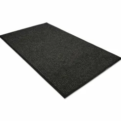 Guardian Golden Series Dual Rib Indoor Wiper Mats, Rectangular, Charcoal Gray Carpeted Surface, 36