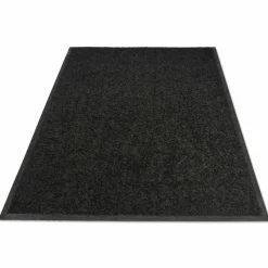 Guardian Platinum Series Walk-Off Indoor Wiper Mat, Rectangular, Black Carpeted Surface, 36