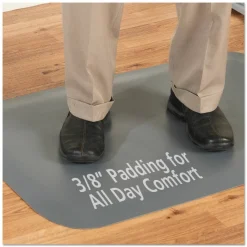 Guardian Pro Top Anti-Fatigue Mat, Rectangular, Gray Closed Cell Surface, 24" x 36"