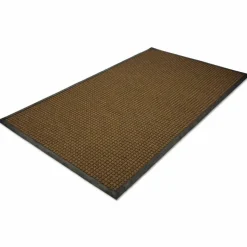 Guardian WaterGuard Indoor/Outdoor Scraper Mat, Rectangular, Brown Ridged Needle-Punch Surface, 36" x 60"