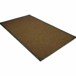 Guardian WaterGuard Indoor/Outdoor Scraper Mat, Rectangular, Brown Ridged Needle-Punch Surface, 36