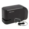 Half-Strip Compact Electric Stapler, 5" x 2", Black