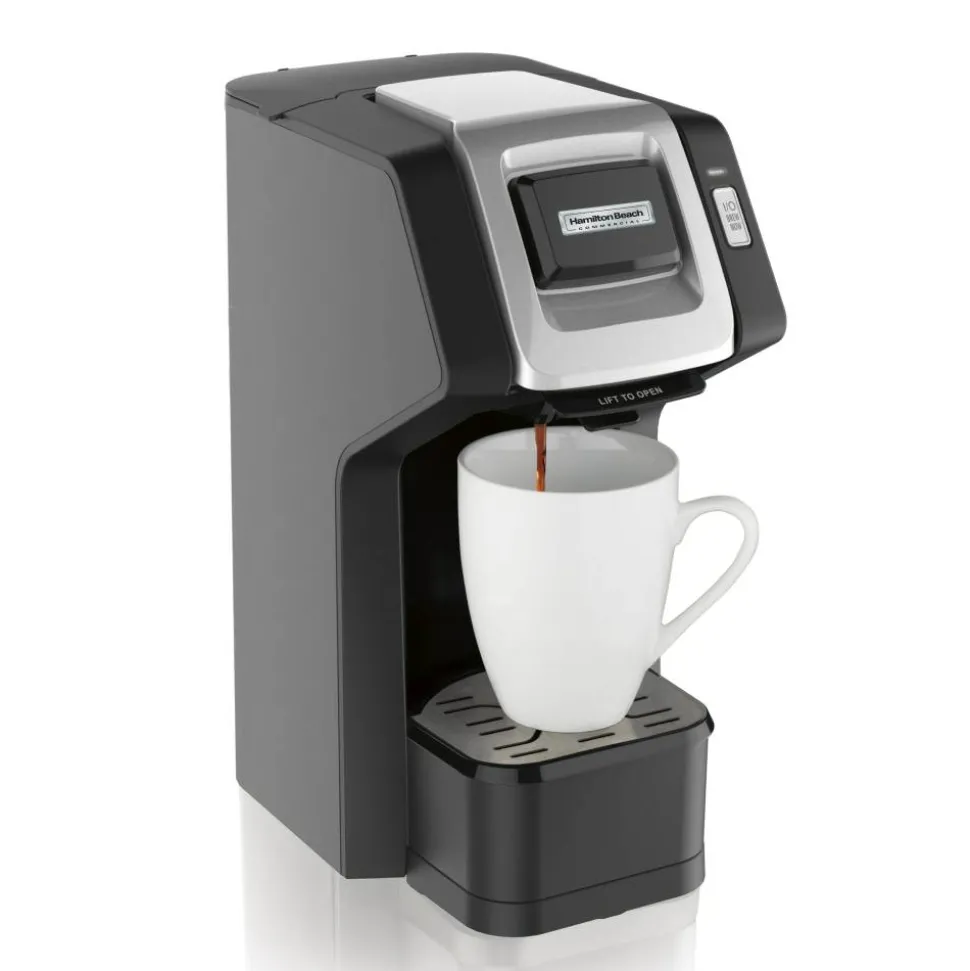 Hamilton Beach Commercial Hospitality Single-Serve Coffee Maker, Black, 1 Cup, Single Serve, Total Qty 1