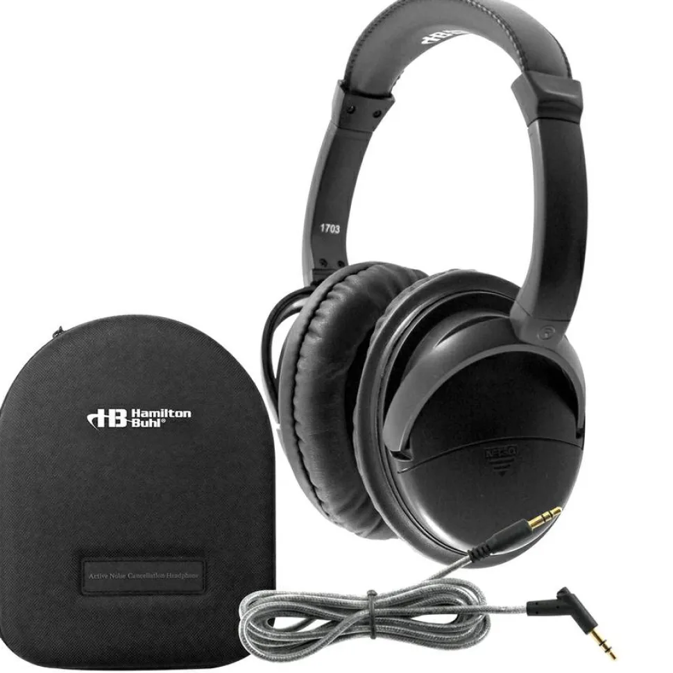Hamilton Buhl Deluxe Active Noise-Cancelling Headphones with Case