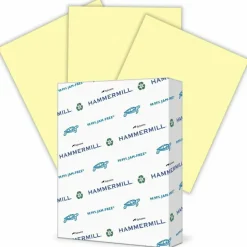Hammermill Colors Color Multi-Use Printer & Copy Paper, 1 Ream, Canary, Letter (8.5" x 11"), 500 Sheets Per Ream, 24 Lb, 96 Brightness
