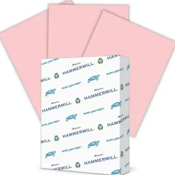Hammermill Colors Color Multi-Use Printer & Copy Paper, 1 Ream, Pink, Letter (8.5" x 11"), 500 Sheets Per Ream, 24 Lb, 100 Brightness, 30% Recycled