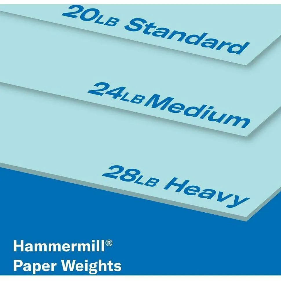 Hammermill Colors Print Paper, 20 lb Bond Weight, 8.5 x 11, Blue, 500 Sheets/Ream, 10 Reams/Carton