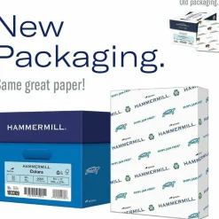Hammermill Colors Print Paper, 20 lb Bond Weight, 8.5 x 11, Blue, 500 Sheets/Ream, 10 Reams/Carton