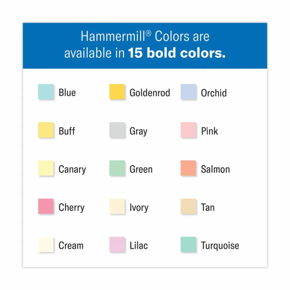Hammermill Colors Print Paper, 20 lb Bond Weight, 8.5 x 11, Green, 500 Sheets/Ream, 10 Reams/Carton