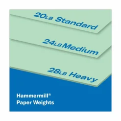 Hammermill Colors Print Paper, 20 lb Bond Weight, 8.5 x 11, Green, 500 Sheets/Ream, 10 Reams/Carton