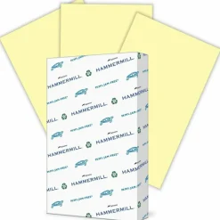 Hammermill Colors Print Paper, 20 lb Bond Weight, 8.5 x 14, Canary, 500/Ream