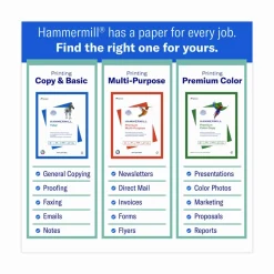 Hammermill Colors Print Paper, 20 lb Bond Weight, 8.5 x 14, Canary, 500/Ream