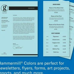 Hammermill Colors Recycled Copy Paper - Blue