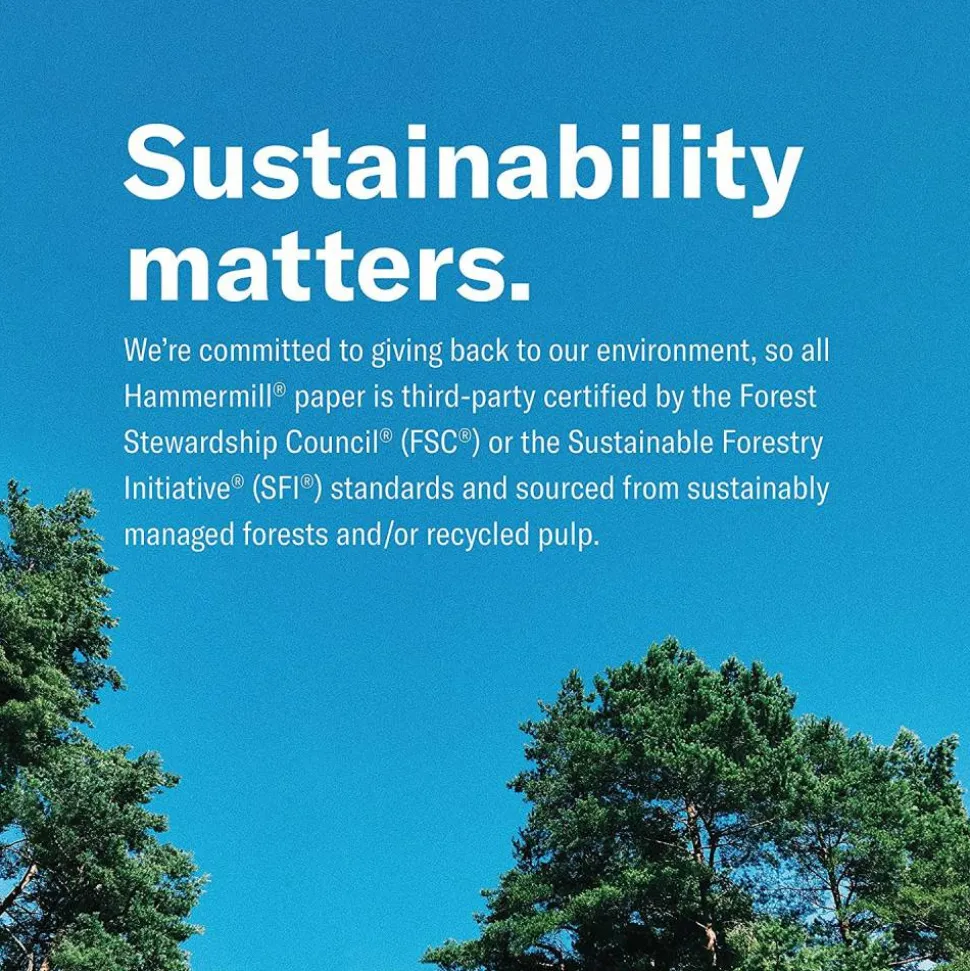Hammermill Copy Plus Copy Paper, White, Letter (8.5" x 11"), 5000 Sheets Per Case, 20 Lb, 92 Brightness, FSC Certified