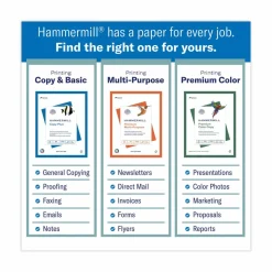 Hammermill Copy Plus Print Paper, 92 Bright, 20 lb Bond Weight, 8.5 x 11, White, 500 Sheets/Ream, 5 Reams/Carton