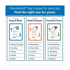Hammermill Copy Plus Print Paper, 92 Bright, 20 lb Bond Weight, 8.5 x 14, White, 500 Sheets/Ream, 10 Reams/Carton
