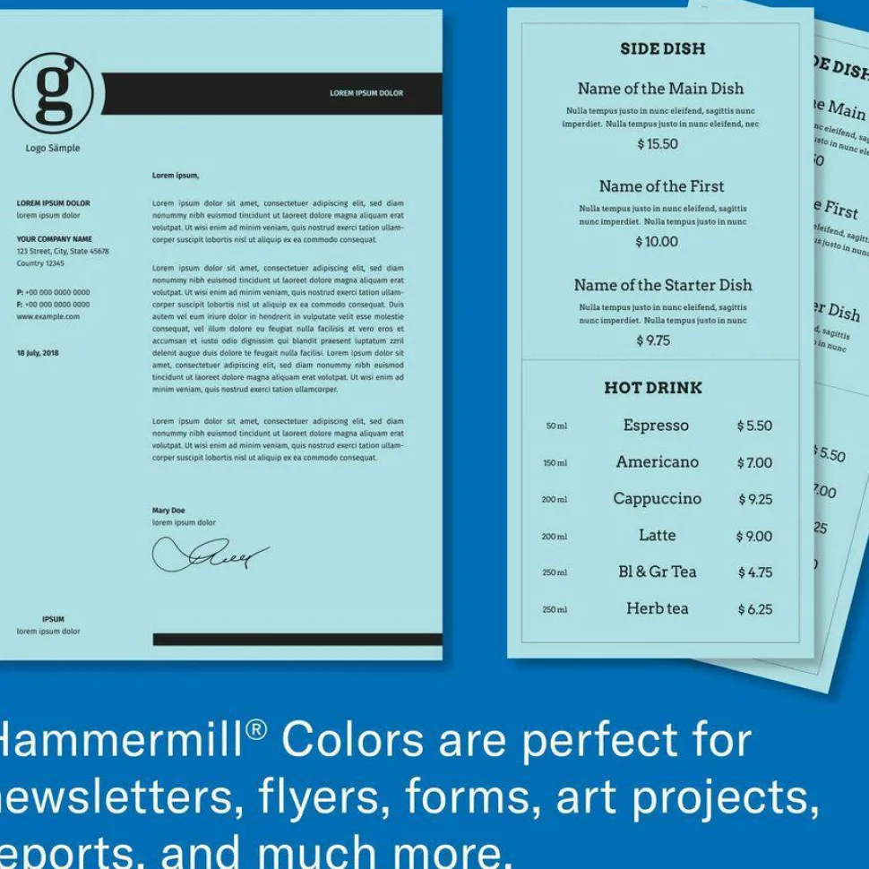 Hammermill Fore Colored Paper