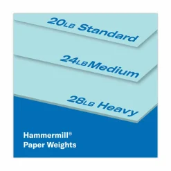 Hammermill Fore Super-Premium Color Copy Paper, 1 Ream, Blue, Letter (8.5