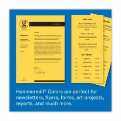Hammermill Fore Super-Premium Color Copy Paper, 1 Ream, Gold, Letter (8.5
