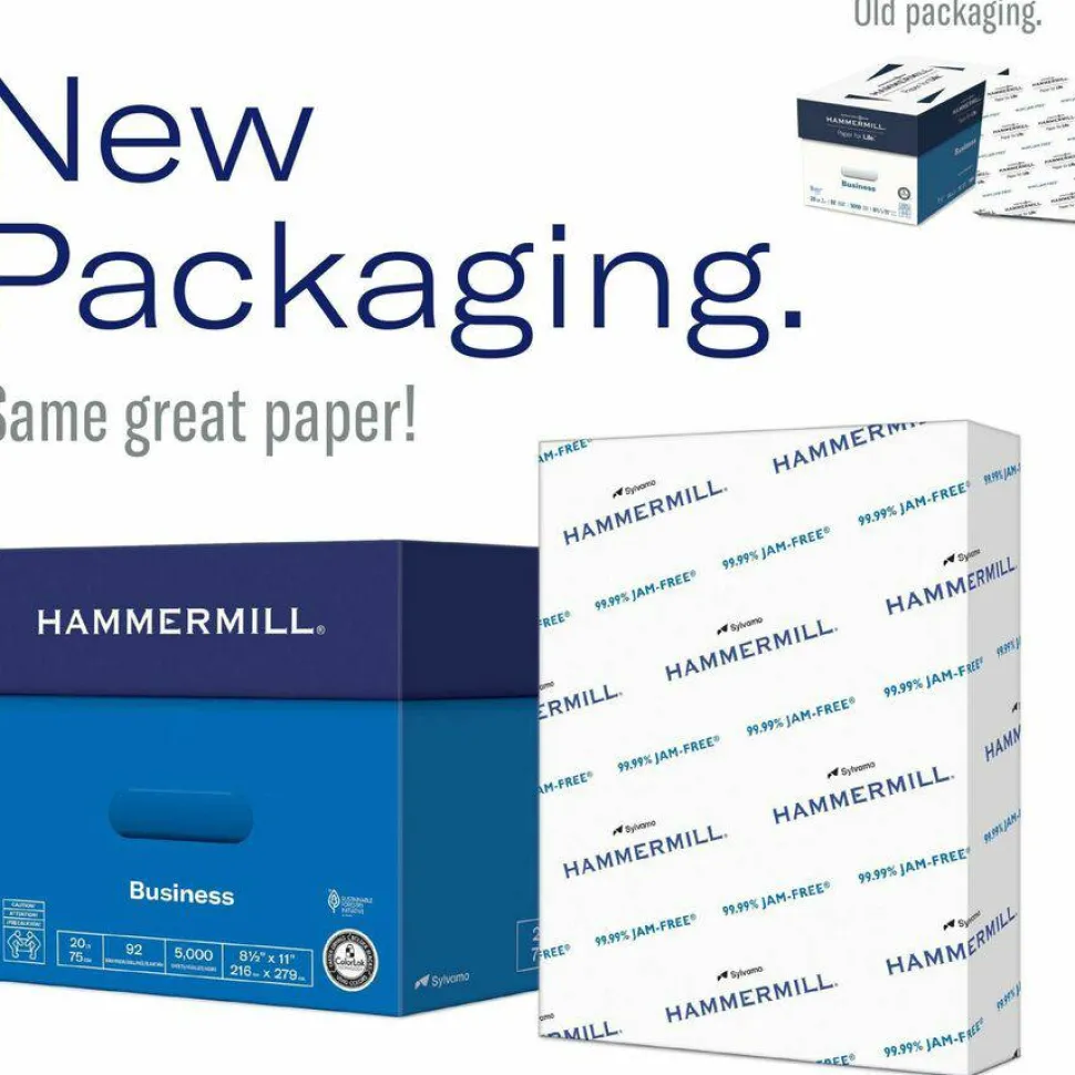 Hammermill Multi-Use Printer & Copy Paper, White, Legal (8.5" x 14"), 500 Sheets Per Ream, 20 Lb, 92 Brightness