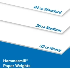 Hammermill Premium Laser Paper, White, Letter Size (8 1/2" x 11"), Ream Of 500 Sheets, , FSC Certified, 24 Lb, 98 Brightness