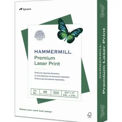 Hammermill Premium Laser Paper, White, Letter Size (8 1/2