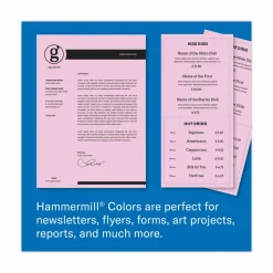 Hammermill Super-Premium Color Copy Paper, 1 Ream, Lilac, Letter (8.5