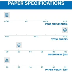 Hammermill Tidal Multi-Use Printer & Copy Paper, White, Letter (8.5
