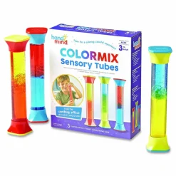 hand2mind ColorMix Sensory Tubes, Ages 3 and Up, Assorted Colors, 3 Pieces